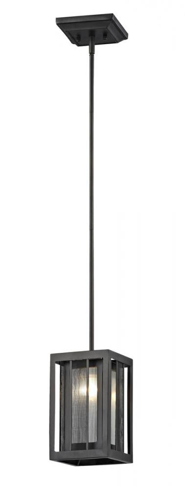 Z-Lite Meridional 1 Light Pendant in Bronze Finish Model: Z6-58MP-C