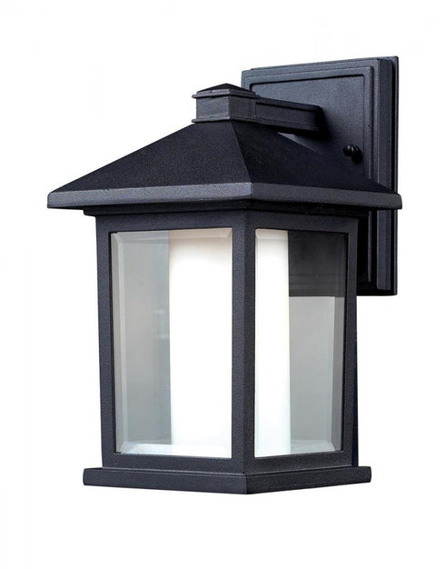 Z-Lite Mesa 1 Light Outdoor Wall Light in Black Finish Model: 523S
