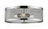 Z-Lite Meshsmith 3 Light Flush Mount in Brushed Nickel Finish Model: 331F18-BN