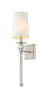 Z-Lite Mia 1 Light Wall Sconce in Brushed Nickel Finish Model: 805-1S-BN