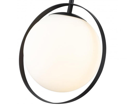 Z-Lite Midnetic 1 Light Pendant in Matte Black Finish Model: 730P12-MB