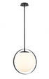 Z-Lite Midnetic 1 Light Pendant in Matte Black Finish Model: 730P12-MB