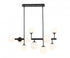 Z-Lite Midnetic 11 Light Linear Chandelier in Matte Black Finish Model: 730-11L-MB