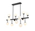 Z-Lite Midnetic 13 Light Linear Chandelier in Matte Black Finish Model: 730-13L-MB