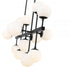 Z-Lite Midnetic 13 Light Linear Chandelier in Matte Black Finish Model: 730-13L-MB
