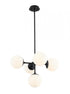 Z-Lite Midnetic 5 Light Pendant in Matte Black Finish Model: 730-5MB