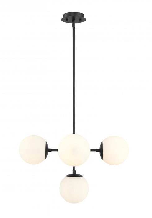 Z-Lite Midnetic 5 Light Pendant in Matte Black Finish Model: 730-5MB
