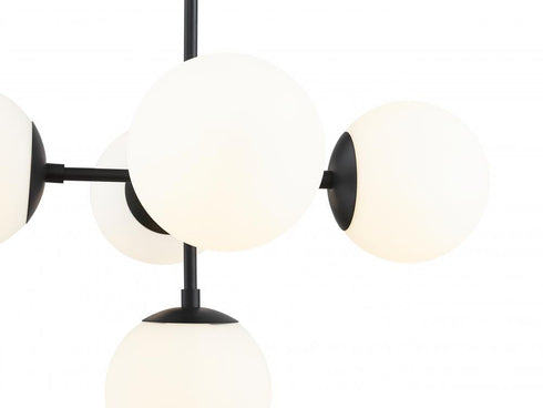 Z-Lite Midnetic 5 Light Pendant in Matte Black Finish Model: 730-5MB