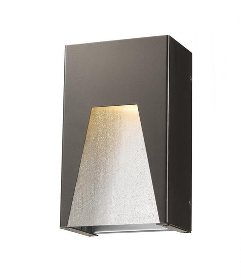 Z-Lite Millenial 1 Light Outdoor Wall Light in Black Gold Finish Model: 561S-BK-GD-CSL-LED