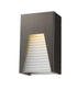 Z-Lite Millenial 1 Light Outdoor Wall Light in Black Gold Finish Model: 561S-BK-GD-CSL-LED