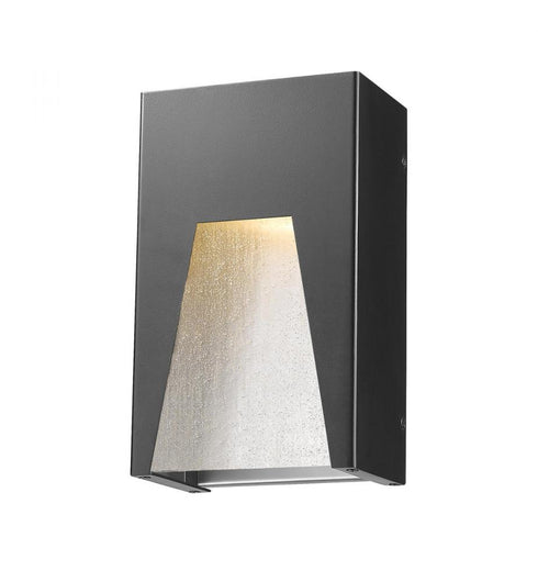 Z-Lite Millenial 1 Light Outdoor Wall Light in Black Gold Finish Model: 561S-BK-GD-CSL-LED