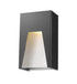 Z-Lite Millenial 1 Light Outdoor Wall Light in Black Gold Finish Model: 561S-BK-GD-CSL-LED