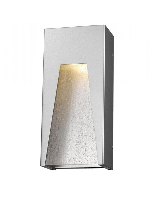 Z-Lite Millenial 1 Light Outdoor Wall Light in Black Silver Finish Model: 561M-BK-SL-FRB-LED