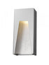 Z-Lite Millenial 1 Light Outdoor Wall Light in Black Silver Finish Model: 561M-BK-SL-FRB-LED