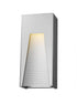 Z-Lite Millenial 1 Light Outdoor Wall Light in Black Silver Finish Model: 561M-BK-SL-FRB-LED