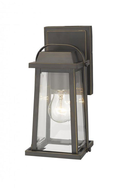 Z-Lite Millworks 1 Light Outdoor Wall Light in Oil Rubbed Bronze Finish Model: 574S-ORB