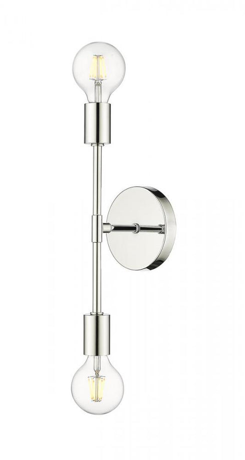 Z-Lite Modernist 2 Light Wall Sconce in Chrome Finish Model: 731-2S-CH