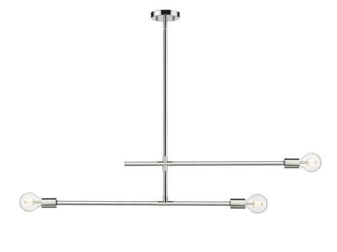 Z-Lite Modernist 3 Light Chandelier in Chrome Finish Model: 731-3CH