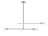 Z-Lite Modernist 3 Light Chandelier in Chrome Finish Model: 731-3CH