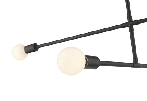 Z-Lite Modernist 3 Light Chandelier in Matte Black Finish Model: 731-3MB