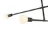 Z-Lite Modernist 3 Light Chandelier in Matte Black Finish Model: 731-3MB