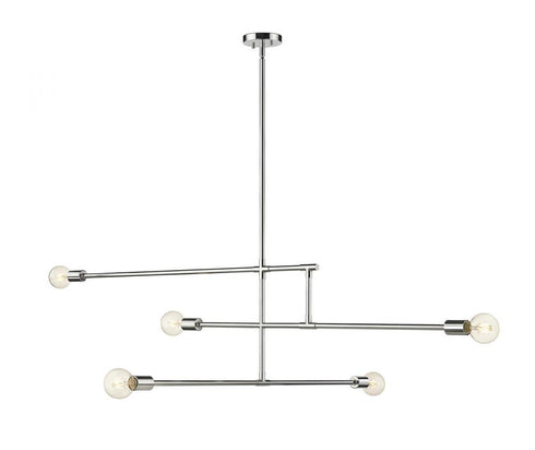 Z-Lite Modernist 5 Light Chandelier in Chrome Finish Model: 731-5CH