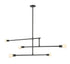 Z-Lite Modernist 5 Light Chandelier in Matte Black Finish Model: 731-5MB