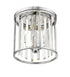 Z-Lite Monarch 3 Light Flush Mount in Chrome Finish Model: 439F12-CH