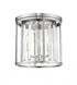 Z-Lite Monarch 3 Light Flush Mount in Chrome Finish Model: 439F12-CH