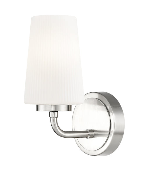 Z-Lite Montford 1 Light Wall Sconce in Brushed Nickel Finish Model: 7005-1S-BN