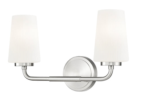 Z-Lite Montford 2 Light Vanity in Brushed Nickel Finish Model: 7005-2V-BN