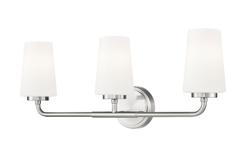 Z-Lite Montford 3 Light Vanity in Brushed Nickel Finish Model: 7005-3V-BN