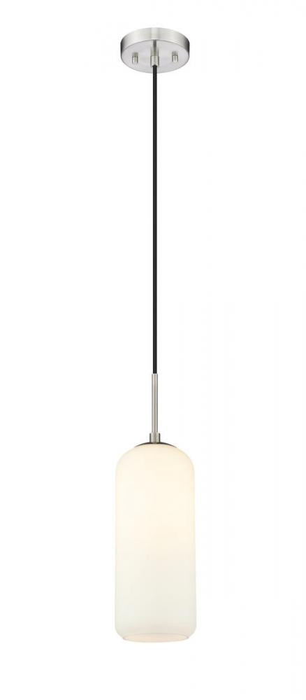 Z-Lite Monty 1 Light Pendant in Brushed Nickel Finish Model: 732P17-BN