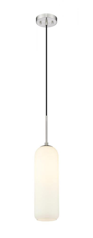 Z-Lite Monty 1 Light Pendant in Brushed Nickel Finish Model: 732P22-BN