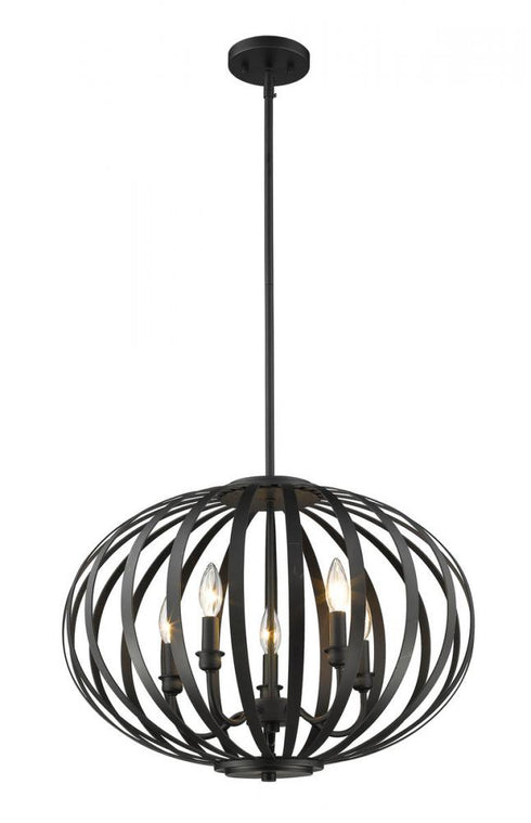 Z-Lite Moundou 5 Light Chandelier in Bronze Finish Model: 438-20BRZ