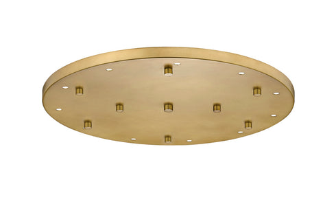 Z-Lite Multi Point Canopy 11 Light Ceiling Plate in Brushed Nickel Finish Model: CP2411R-BN