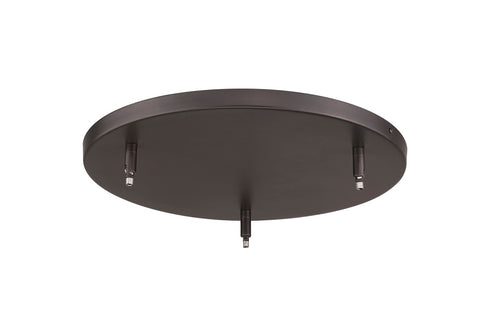 Z-Lite Multi Point Canopy 3 Light Ceiling Plate in Brushed Nickel Finish Model: CP1803-BN
