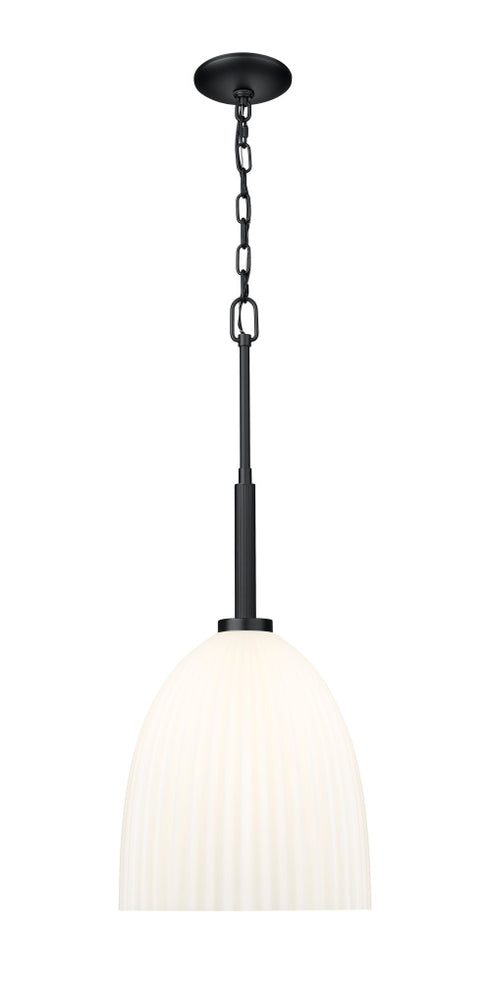 Z-Lite Naya 1 Light Pendant in Matte Black Finish Model: 7518P11-MB