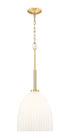 Z-Lite Naya 1 Light Pendant in Matte Black Finish Model: 7518P11-MB