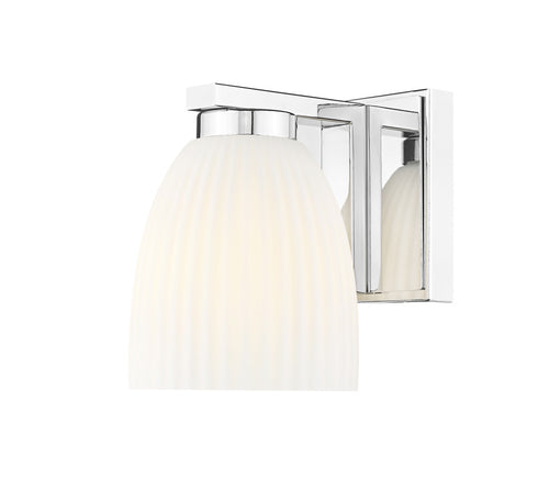 Z-Lite Naya 1 Light Wall Sconce in Brushed Nickel Finish Model: 7518-1S-BN