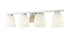 Z-Lite Naya 4 Light Vanity in Brushed Nickel Finish Model: 7518-4V-BN