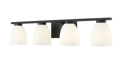 Z-Lite Naya 4 Light Vanity in Brushed Nickel Finish Model: 7518-4V-BN