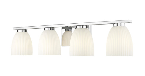 Z-Lite Naya 4 Light Vanity in Brushed Nickel Finish Model: 7518-4V-BN