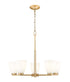 Z-Lite Naya 5 Light Chandelier in Matte Black Finish Model: 7518-5MB