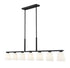 Z-Lite Naya 7 Light Linear Chandelier in Matte Black Finish Model: 7518-7L-MB