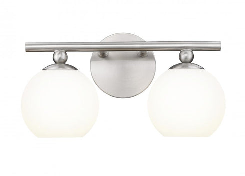 Z-Lite Neoma 2 Light Vanity in Brushed Nickel and Finish Model: 1100-2V-BN