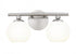 Z-Lite Neoma 2 Light Vanity in Brushed Nickel and Finish Model: 1100-2V-BN