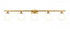 Z-Lite Neoma 5 Light Vanity in Brushed Nickel and Finish Model: 1100-5V-BN