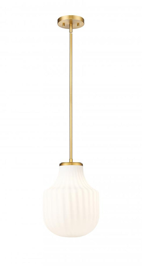 Z-Lite Newbury 1 Light Pendant in Matte Black Finish Model: 7510P10-MB