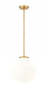 Z-Lite Newbury 1 Light Pendant in Matte Black Finish Model: 7512P13-MB